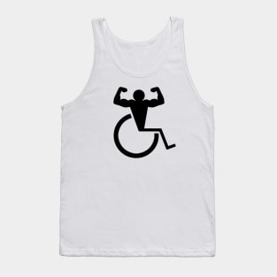 Wheelchair Bodybuilder Logo Tank Top